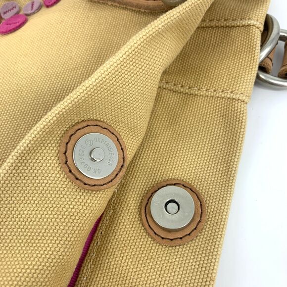 Fossil Jesse Floral Canvas Large Tote Bag Purse - Picture 11 of 12